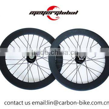 MeyerGlobal 20 inch bicycle wheels 3k matte disc brake cheap bmx carbon 50mm clincher wheelset 3k glossy 451 wheels D041/D042