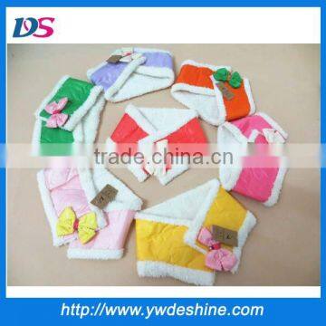 New product high quality winter warm children's lovely scarf with bowknot WJ-650