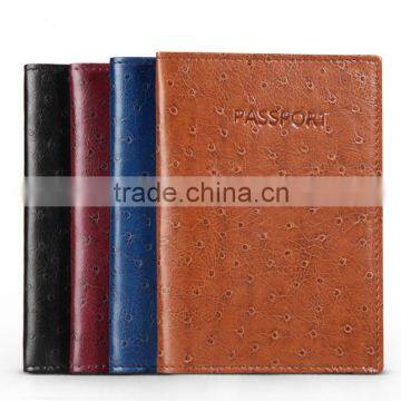 high quality faux leather passport organizer