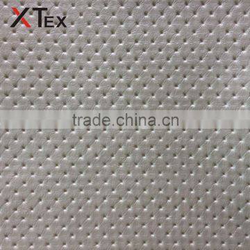 embossed synthetic leather fabric,vinyl with non-woven backing for sofa upholstery car seat mattress table cover