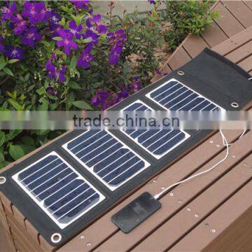 Portable Power Bank for Mobile Phone, Foldable Solar Charger for travel and outdoor use