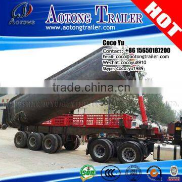 Tri-axles U Shape 30CBM Aluminum/Carbon steel Tipping Trailer For Transportation Grain Trailer Truck