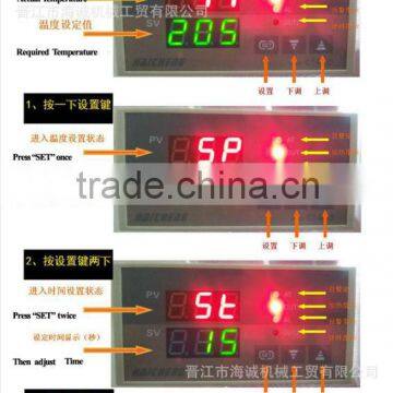 Pneumatic double location shuttle heat press machine