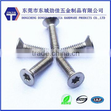 screw manufacturer specialized in flat head Torx machine screws