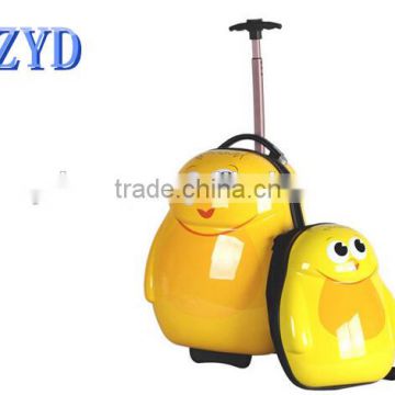 2014 cartoon little birds kids school trolley bag made in china