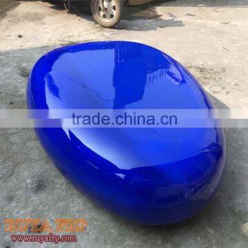 1.9M fiberglass stylish stone chair city plaza shopping waiting stool