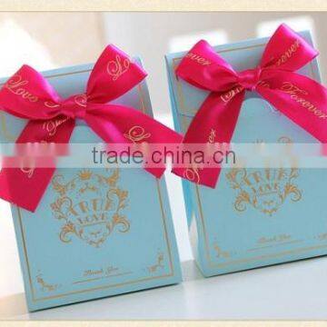 wholesale printed ribbon bow gift packing bow for wedding