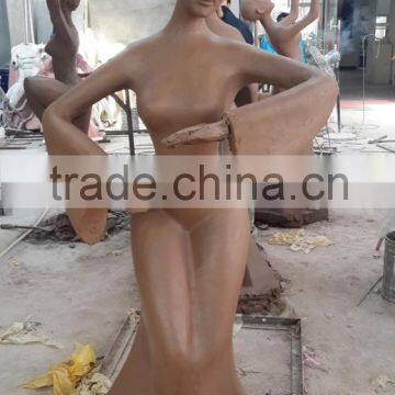 La Player fiberglass clay sculpture for decoration