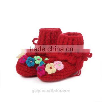 Baby Handmade Crochet Boots Shoes Supplier for 1-10 months old B-0030