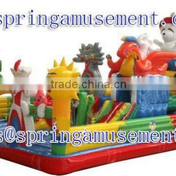 Animal kingdom theme inflatable fun city, inflatable amusement park SP-FC038