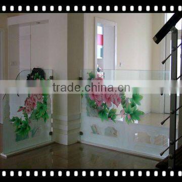 5mm silk screen decorative glass