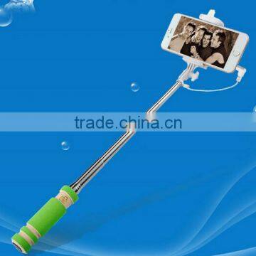 2015 Wholesale Supreme Mini Foldable Cable Selfie Stick Wired Selfie Stick,Monopod Selfie-Stick For Samsung S4/xiaomi redmi