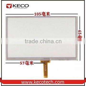 4.3" inch general 4 wire resistive 105*65mm touch panel glass digitizer screen