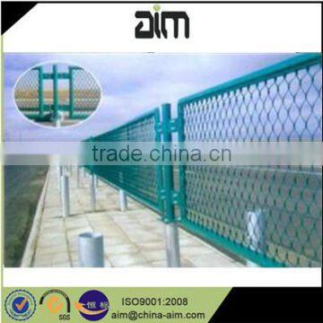 PVC coated hot dipped galvanized expanded metal mesh fence pannel (ISO9001 manufacture)