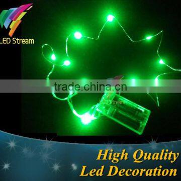 2AA Battery Operated 3.3ft Silver color Copper Wire LED string holiday lights