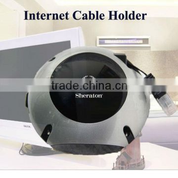 B01 Modern Retractable Adaptor Hotel Room Network Cable Holder