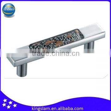 KH8444 Brilliant colored glaze zinc handles for furniture