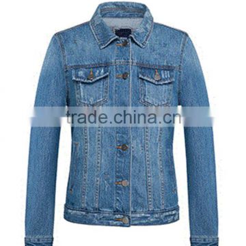 2016 Ladies new style jeans blue Winter jacket