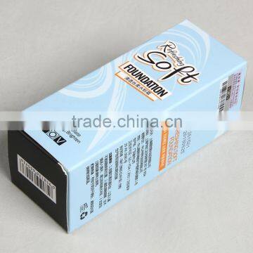 Custom Made Environmental Light Blue Cosmetic Package Box for VOV Refreshing Soft Foundation photo-4