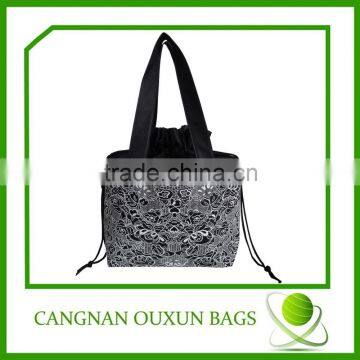 Custom personalized non-woven bag with drawstring