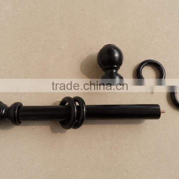 Wall mounted curtain pole accessories