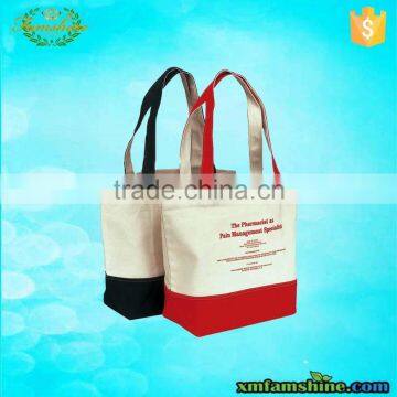 customized reuseable canvas gift shopping bag