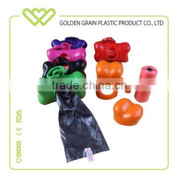 Custom pet strong plastic drawstring dog poop bag