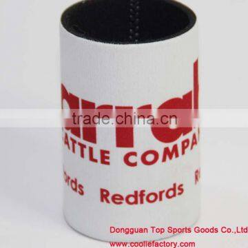 Portable Rubber Neoprene Can Cooler, Beer Bottle Cooler With Rubber Bottom
