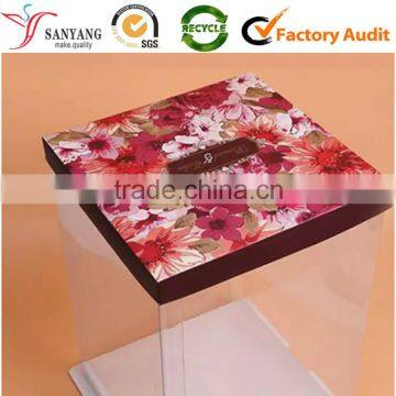 Custom design and size plastic gift box with light weight and thin