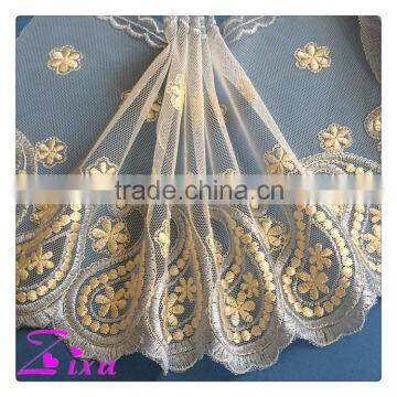 Latest Garments Accessories Manufacturer in China 18cm Polyester Embroidered Lace