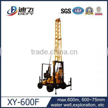 XY-600F 100m,250m,600m Ground Water Well Drilling Rigs and Portable Water Well Drilling Machine