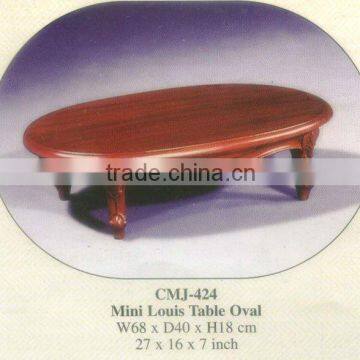 Kids Furniture Mini Louis Table Oval Mahogany Indoor Furniture.