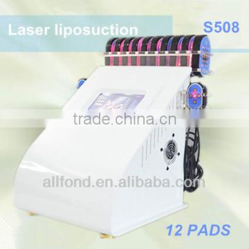 liposuction laser machine with 12 pads diode lipo laser