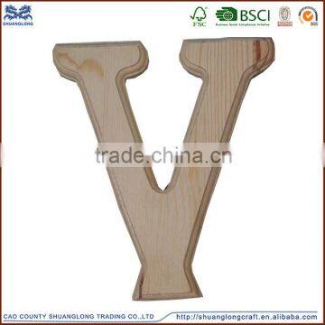 China factory supplier cheap price wooden letters alphabet for home decoration