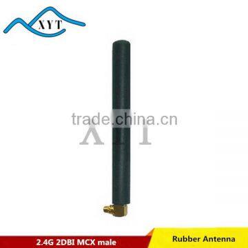 Factory Price 2dbi MCX right angle wifi antenna