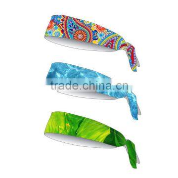 (Trade Assurance)Wholesale adjustable decorative plain sport headband with tie