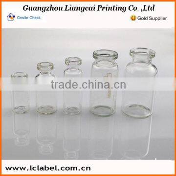 Clear penicillin bottle clear glass medicine vial bottle