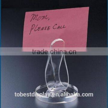 innovative design clear clip acrylic place card holders shenzhen factory