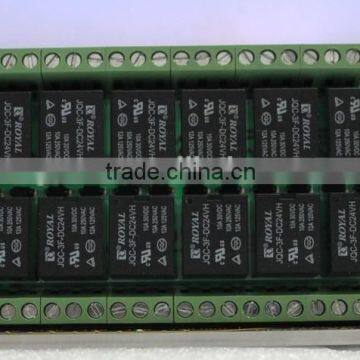 16 channel 24V relay module trigger switch variable each indicator all back emf protection diode