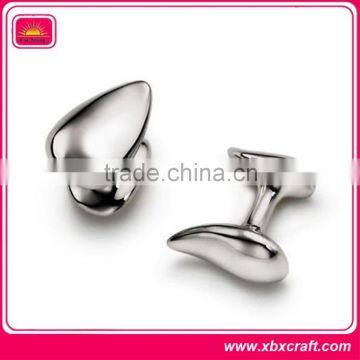 custom fashion Droplets shape novelty cufflinks