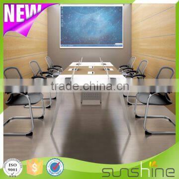 Simple Design Rectangle High Top Meeting Table With 10 Seats ZS-H3612