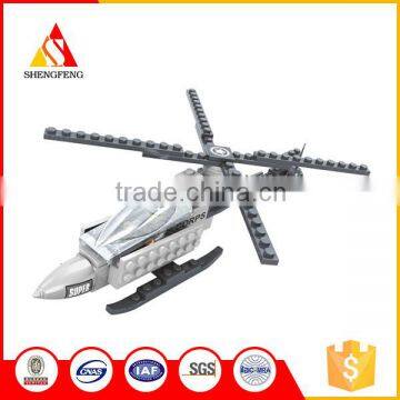 Unique design ABS mini military helicopters building blocks