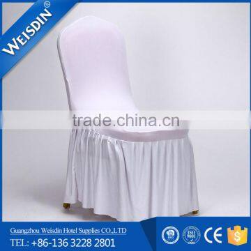 Guangzhou manufacturer spandex/ polyester skirt chair cover