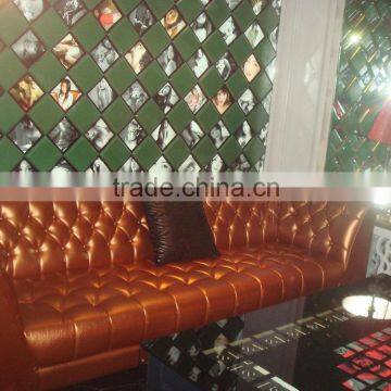 customized ktv hotel leather sofa