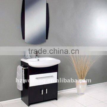 30 inch Modern Solid Wood Ceramic Basin Bathroom Vanity with Mirror