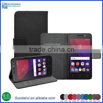 flip case for alcatel Pop 4 plus 5056M wallet Book Stand leather cover