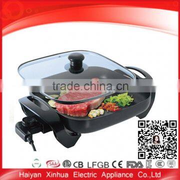 Professional non-stick cheap electric mini fry pan square