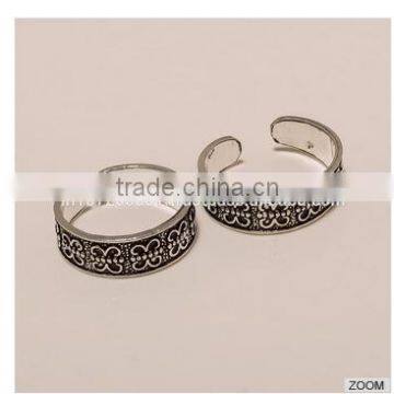 T0006-925 STERLING SILVER PLAIN BUTTERFLY LIGHT DESIGN FINE OXIDIZED TOERING3.08