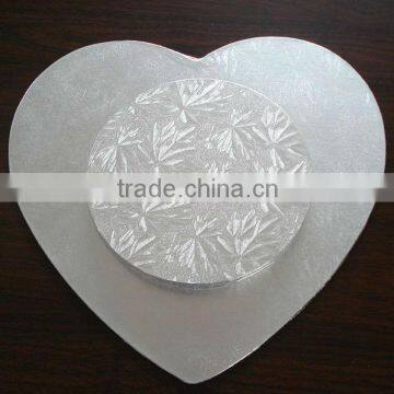 Moisture Resistant Paper Cake Board With Silver Aluminum Foil