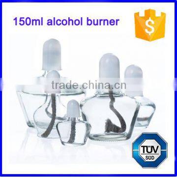 Durable glass alcohol burner spirit lamp lab heating burning